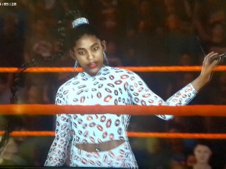 Becky Lynch vs Bianca Belair Pound each other for the Title WWE 2K 2022