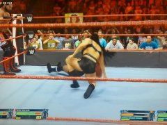 Chyna and Xpac Vs Becky Lynch and Seth Rollins In Mixed Wrestling Action