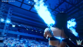 Chyna y Xpac Vs Becky Lynch y Seth Rollins en acción de lucha mixta