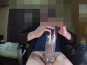 Preview 4 of I tried using a penis pump.And I ejaculated with a onahole.ペニス増大ポンプを使用してみたよ。