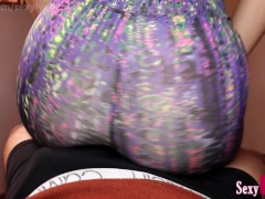 Amateur Latina in Tight Leggings Dancing on Cock, Lap Dance is the best Cardio!
