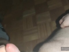 Helping Hand with Long Nails on the couch cum relief for Small Cock *The biggest Cumblast recorded*