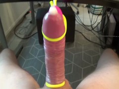 FEMDOM SOLO MALE VIBRATOR CUMSHOT