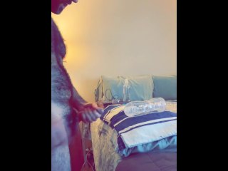 Hairy daddy caught fucking clear flesh light with furry cock teaser