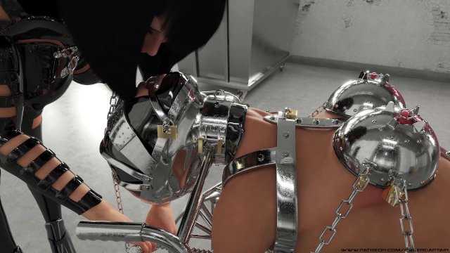 Slave in Wheelchair Dominated Hardcore 3D BDSM Animation
