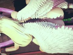 Angewomon BDSM Double Penetration : Digimon Hentai Parody