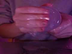 【ASMR】溢れ出る汁を押し戻しながらくちゅくちゅ🧡 - Screenshot 9 of 16 - Sm