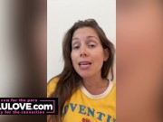 Preview 6 of Babe having fun on TikTok, explaining about catfish & romance scams, big tits JOI & more - Lelu Love
