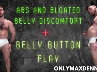 Abs and Belly Button Play Bloated Belly Discomfort