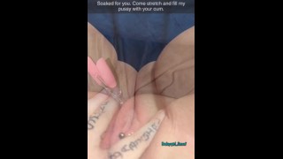 Peehole, fucking machine, and hot creampie for wife