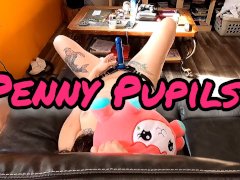 Early Morning Pegging While Gilfriend Hugs her Stuffy with Huge Cumshot!