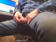 Preview 5 of Jerking off dripping precum and blowing my load