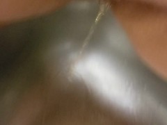 Transboy pissing in sink