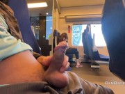 Preview 5 of A stranger girl jerked off and sucked me in the train in public