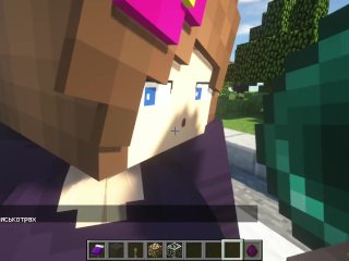 only female voice, girl gamer, minecraft, uncensored