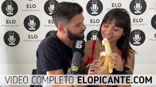 HEROXBABY EATS A BANANA WITH CREAM IN THE PICANTE ROOM