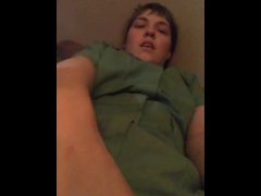 Big Dildo Masturbating with Friends in the next Room