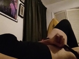 Lazzy trans girl rubbing herself off
