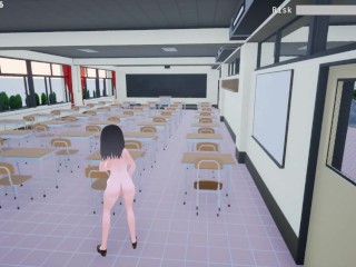 Naked Risk 3D [jogo Hentai PornPlay] Simulação De Exibição Em Prédio Público