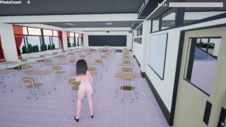 Naked Risk 3D [Hentai game PornPlay ] Exhibition simulation in public building