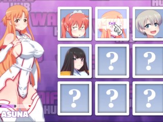 Waifu Hub [Хентай пародийная игра PornPlay ] Эпизод 1 Асуна Порно Диван кастинг