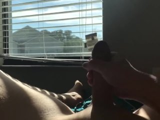 massive cumshot, cumshot, big dick, voyeur