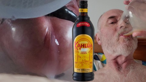 Kahlua & Cum Cocktail to Sugar Sugar Music Anal Prostate Toy Cock-n-Ball-Lock TENS Electro-Stim