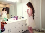 Preview 3 of I try on clothes for you... dresses, outfits & panties, pov & closeup angles - Braislee Adams