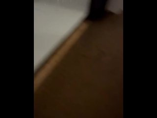 Pouty bad girl let it go all over the inside of the fridge