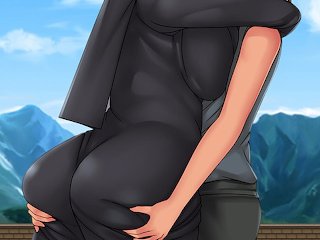 hentai rpg game, cartoon, horny girl, hot kissing
