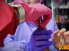 2 Cruel Nurses Sounding Slave