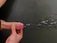 Extremely huge intense cumshot | big cumshot slowmotion