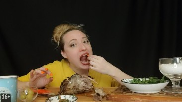 СОБЛАЗНЮ И РАССЛАБЛЮ: шея барашка | asmr | mukbang | 먹방