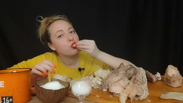 СОБЛАЗНЮ И РАССЛАБЛЮ: голова сазана | asmr | mukbang | 먹방