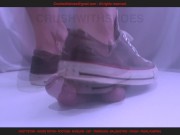 Preview 6 of Torturing Cock and Balls with my Old Converse Until Cum