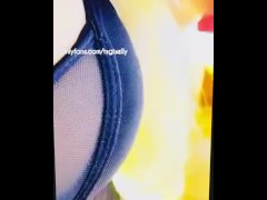 Ts angel cums hard and leaves mess