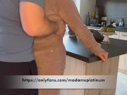 Preview 1 of He disturb me from cooking with his DICK in the KITCHEN