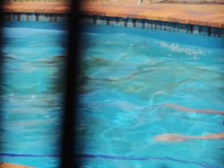 Home alone skinny dipping swimming naked