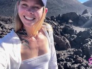 Preview 2 of Public Sex - We hiked a volcano and he erupted in my mouth - Sammmnextdoor Date Night #13