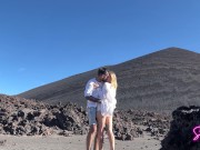 Preview 4 of Public Sex - We hiked a volcano and he erupted in my mouth - Sammmnextdoor Date Night #13