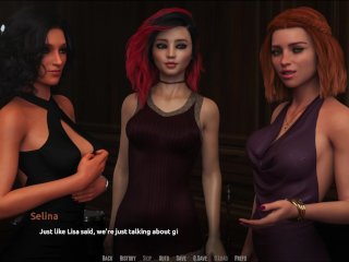 pc gameplay, babe, redhead big boobs, game walkthrough