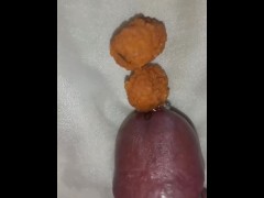 My Cum inside in Indian food And Eat MY Cum with Indian food Reverse Facial