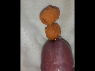 My Cum inside in Indian Food and Eat MY Cum with Indian Food Reverse Facial
