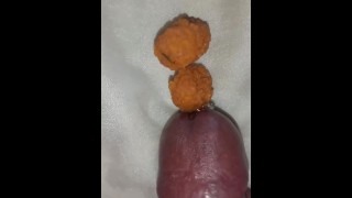 My Cum inside in Indian food And Eat MY Cum with Indian food Reverse Facial