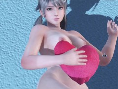 Dead or Alive Xtreme Venus Vacation Amy Valentine's Day Heart Cushion Pose Nude Mod Fanservice Appre