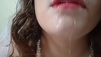 Mandy, JOI en español correte conmigo vestida de novia mi amor