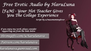 [F4M] Hot profesor te da la experiencia universitaria - Script Fill