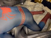 Preview 2 of Spider-Man fucks spider girl - OF handcuffdaddy