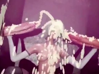 Futa Futanari Gloryhole Deepthroat Anal Gangbang Huge Cumshots 3D Hentai