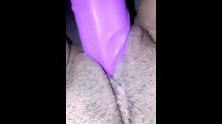 WET PUSSY HUGE DILDO